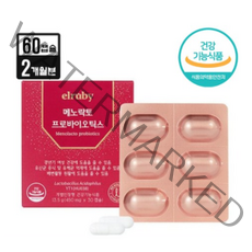 엘루비 메노락토 프로바이오틱스 휴온스 갱년기 여성 유산균 YT1 450mg x 30캡슐, 2개, 60캡슐 (2개월), 30정