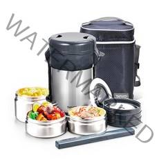 타푸코 일체형 스텐 보온도시락 1.5L TID-1500, 1세트