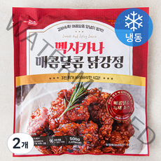 멕시카나 매콤달콤 닭강정 (냉동), 500g, 2개