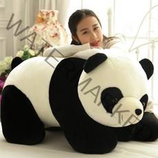판다인형 팬더 애착 대형 생일선물 쿠션 곰인형, 40cm