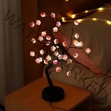 치프몰 LED 자작나무 트리 조명 50cm 10종, 매화 36구(웜화이트) 검정색 나무