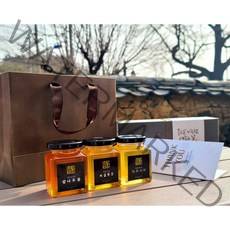 박가네양봉농장 100%국내산 천연벌꿀 선물세트(아카시아꿀 야생화꿀 밤꿀 250g), 3개입, 250g