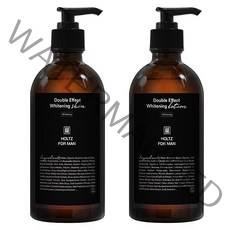 홀츠포맨 4배 더 강력한 미백 남자 스킨 로션 300ml 화이트닝 2종 세트 20대 30대 남성 화장품, 1세트