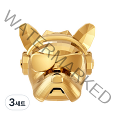 도그독 차량용 방향제 불독 메탈릭골드 블루드뚜왈렛 D-E1, 3세트