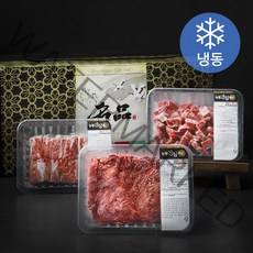 농협안심한우 갈비정육 혼합 선물세트 1등급 2호 찜갈비 800g + 국거리 800g + 불고기 800g (냉동), 1세트