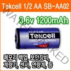 텍셀SB-AA02(1알) / 호환 제노XL-050F(1 2AA) 3.6V 리튬건전지 의료기기용건전지 건전지, 1개, 1개