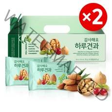 [하루견과]감사해요하루견과30입선물세트X2세트/하루견과 간편식 견과선물세트, 600g, 2개