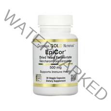 캘리포니아 골드 뉴트리션 EpiCor 건조 효모 발효물 500mg 베지 캡슐 30정 베타글루칸 폴리페놀, 1개, 기본