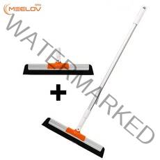 미러브 스퀴즈 스퀴지 롱 핸디형 겸용 욕실 물기제거 화장실 바닥 샤워부스 유리 창문 청소, 1개