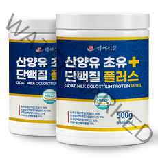 백세식품 산양유 초유 단백질 플러스 500g통 HACCP 인증제품, 500g, 2통