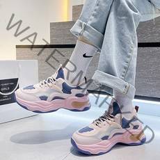 여성 초경량 5CM 키높이 어글리슈즈 편한이 통굽 운동화