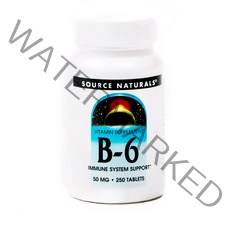 Source Naturals B-6 50mg 타블렛, 250개입, 1개, 250정