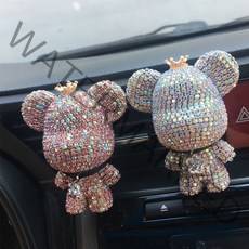 셀라이프온 도그독 큐빅방향제 1set 차량용방향제 디퓨저, 큐빅베어 블랙 2set/3cm, 가든스윗피, 2개