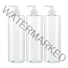병도매닷컴 ATL500 투명 주방 디스펜서 범프 흰색마개 공병, 500ml, 3개입
