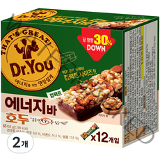 닥터유 에너지바 호두 컴팩트, 408g, 2개