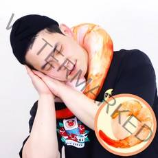 대형 닭다리 쿠션 족발 인형 바퀴벌레 모형 새우 벽돌 베개 특이한 치킨 캠핑 아미 선물, 새우목베개 쿠션 여행용 목쿠션 40x30cm