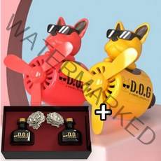 도그독 에어휠 [1+1세트] 차량용 방향제, 에어휠 푸들(화이트) x2개, 블랙체리 x2개