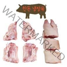 한나축산 국산 한돈 냉장 미니족 한마리분(앞2+뒤2) 미니 족발 돼지족 돼지 생족발 생족, 원형컷팅, 1개