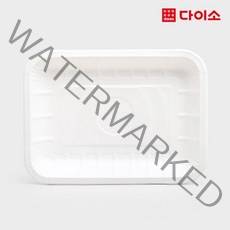 [다이소]일회용종이접시(사각/대5매)-49107