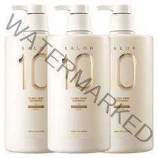 미쟝센 살롱 10 단백질 샴푸 손상모발용, 990ml, 3개