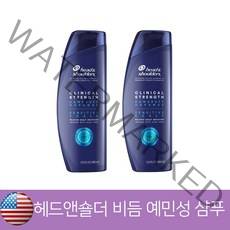 신상품 헤드앤숄더 클리니컬 스트랭스 예민성 두피 비듬샴푸 400ml 2개 Head & Shoulders Clinical Strength Dandruff Shampoo