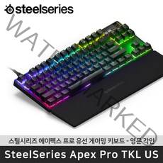 국내정품 스틸시리즈 Apex Pro TKL US 에이펙스 프로 TKL 유선 게이밍 키보드 텐키리스 영문각인