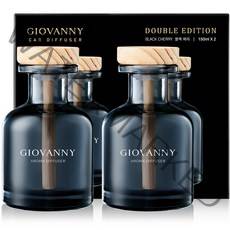 GIOVANNY 차량용 디퓨저 150ml 세트, 2개, 블랙체리