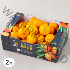 귤탐 당도선별 11brix 감귤 로열과, 2kg, 2개