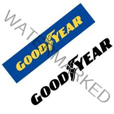GOODYEAR 굳이어 타이어 차량용 데칼 튜닝 스티커, 선택-1그레이(소), 1개