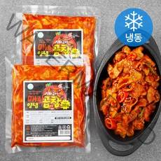 강창구찹쌀진순대 창구식품 직화구이 매콤양념 곱창 (냉동), 200g, 2개