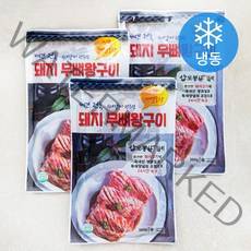 도봉산갈비 돼지 무뼈왕구이 (냉동), 3개, 300g