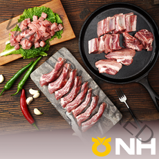 지리산농협-흑돼지 등갈비, 일반용-500g, 1개