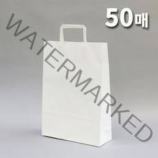 애브리플러스 크라프트 종이쇼핑백 종이가방 10개 50개 100개 200개, 화이트, 50장